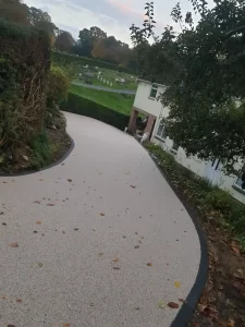 Large resin-bound path