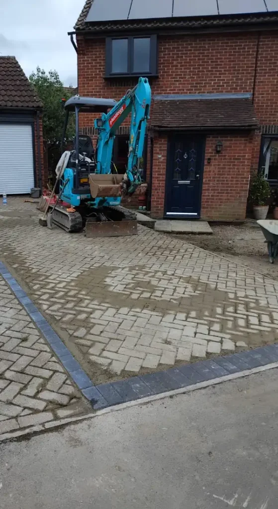 Current brick driveway